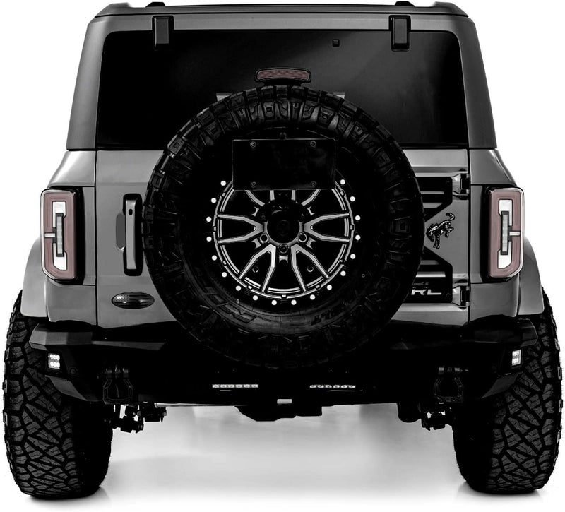 eVerHITCH 5 inch Overlay Tailgate Metal Emblem Compatible with Ford Bronco Sport (Black, 5") - Image 3